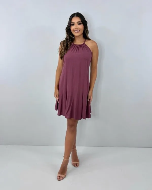 Vestido Regina - Marrom