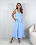 Vestido Samanta – Azul Serenity