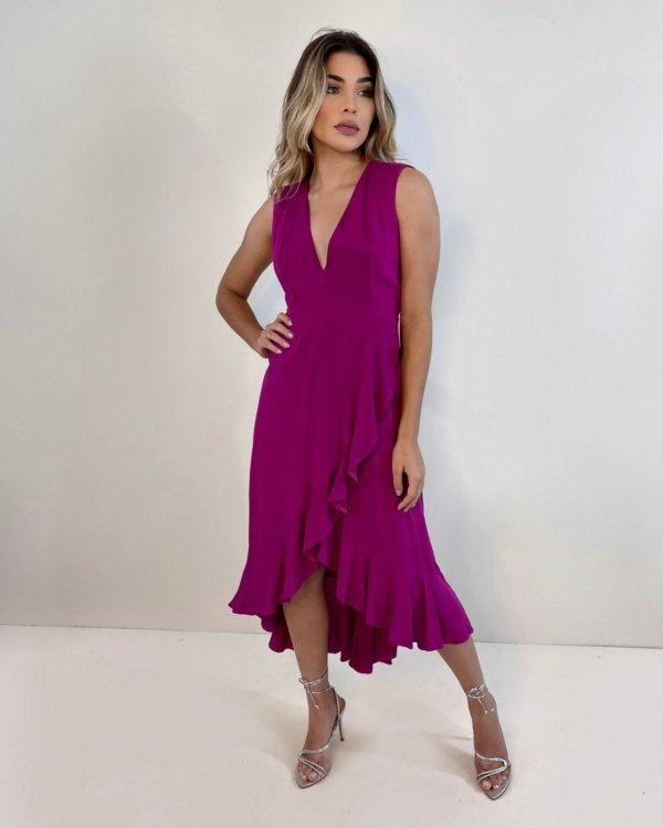 Vestido Alessandra - Fúcsia