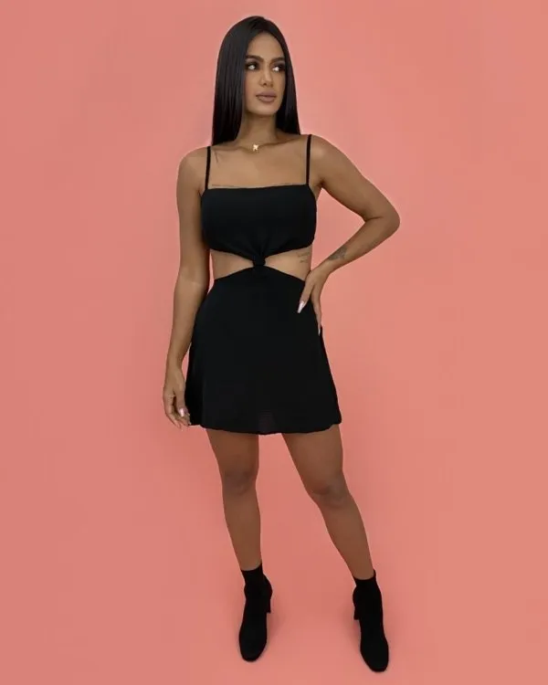 Vestido Cleo - Preto