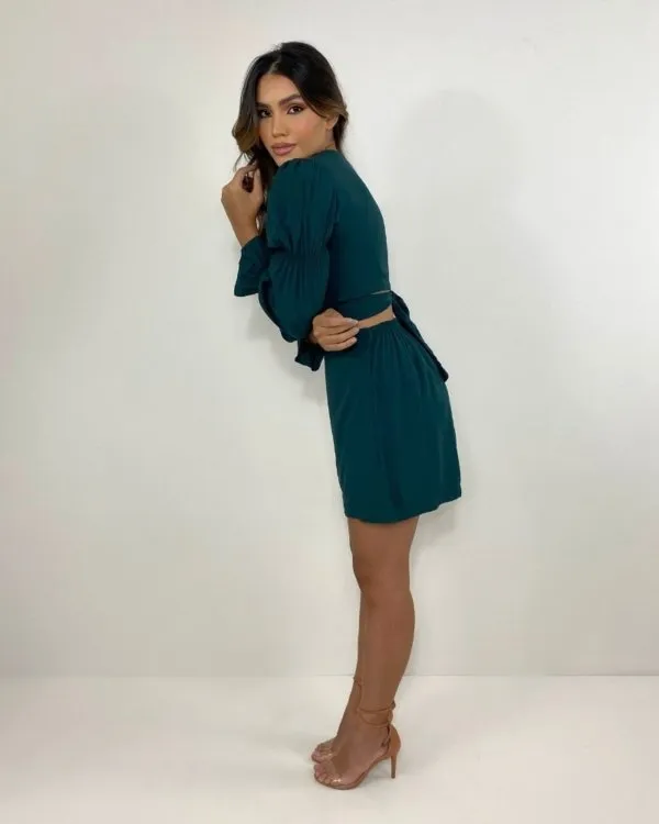 Conjunto Sheila - Verde Esmeralda