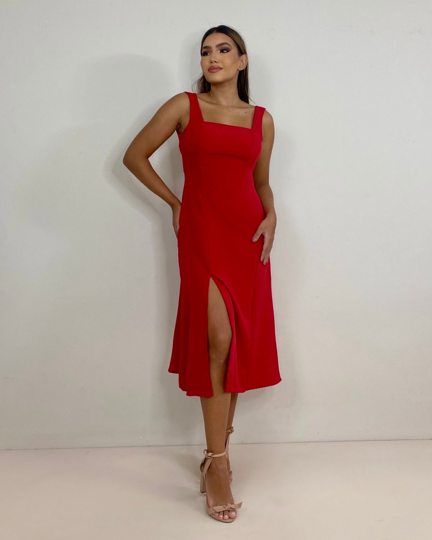 Vestido Roberta - Vermelho - Image 1