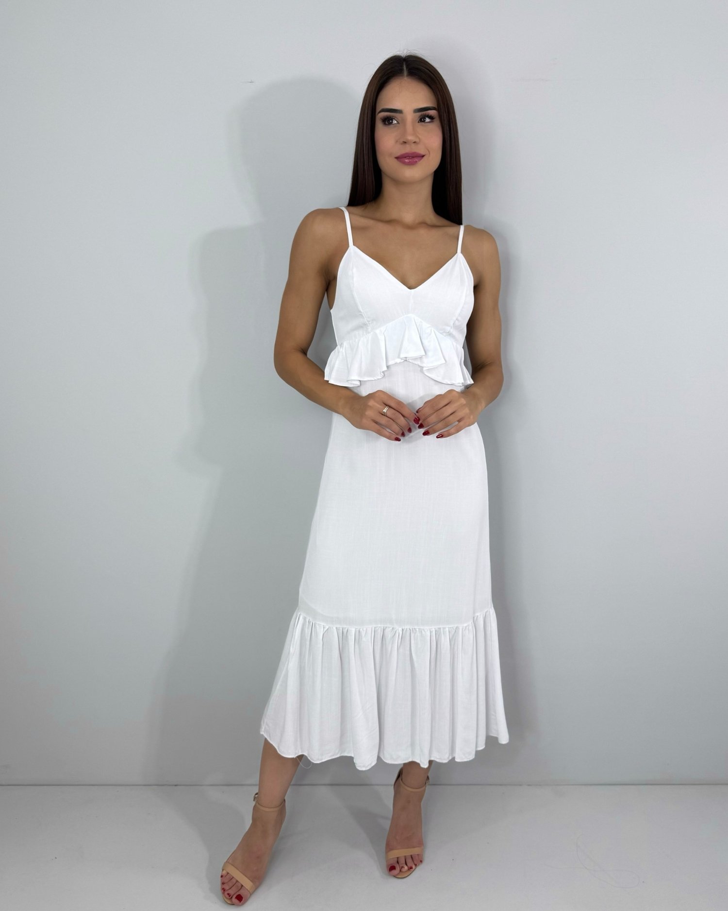 Vestido Maggie - Branco - Image 3