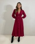 Vestido Clara – Marsala