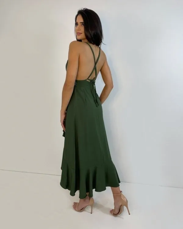 Vestido Zaya - Verde Militar