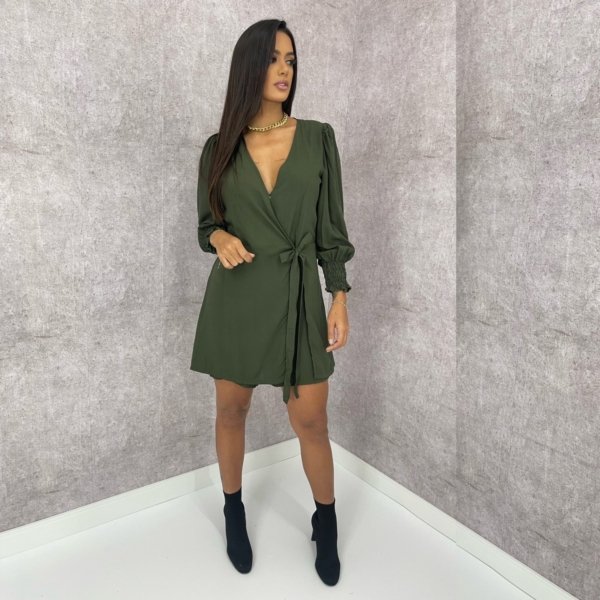 Macaquinho Pamela - Verde Militar