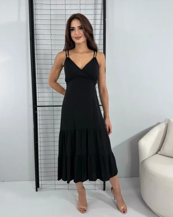 Vestido Madalena - Preto