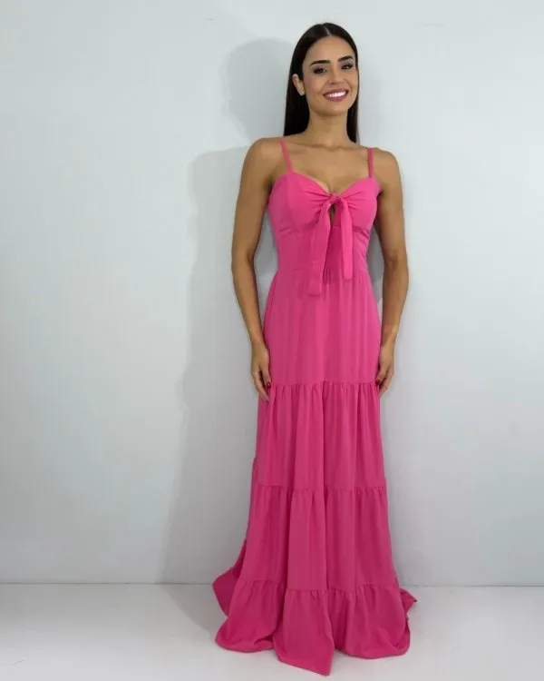 Vestido Camila - Rosa Chiclete