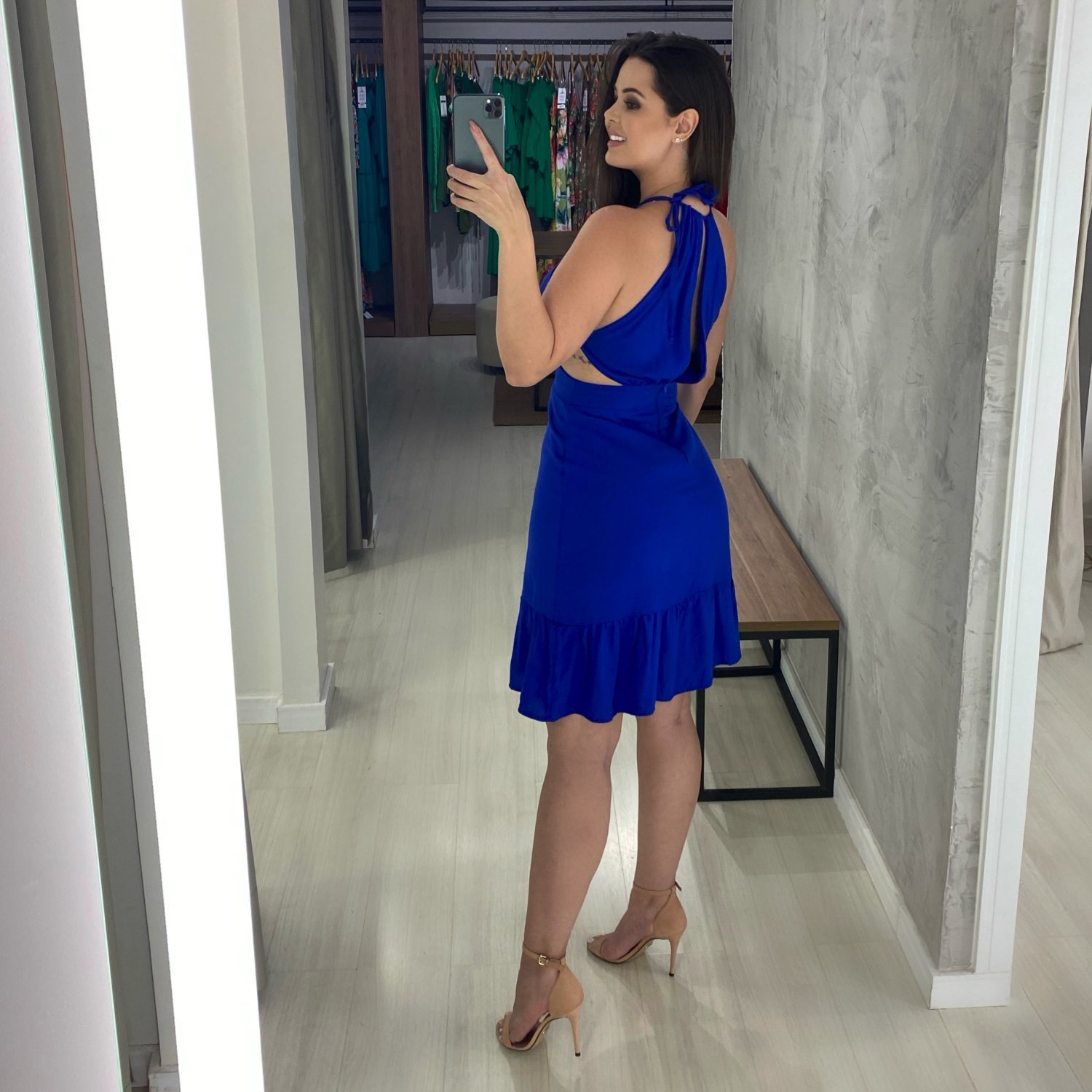 Vestido Estefane Curto - Azul Royal - Image 2