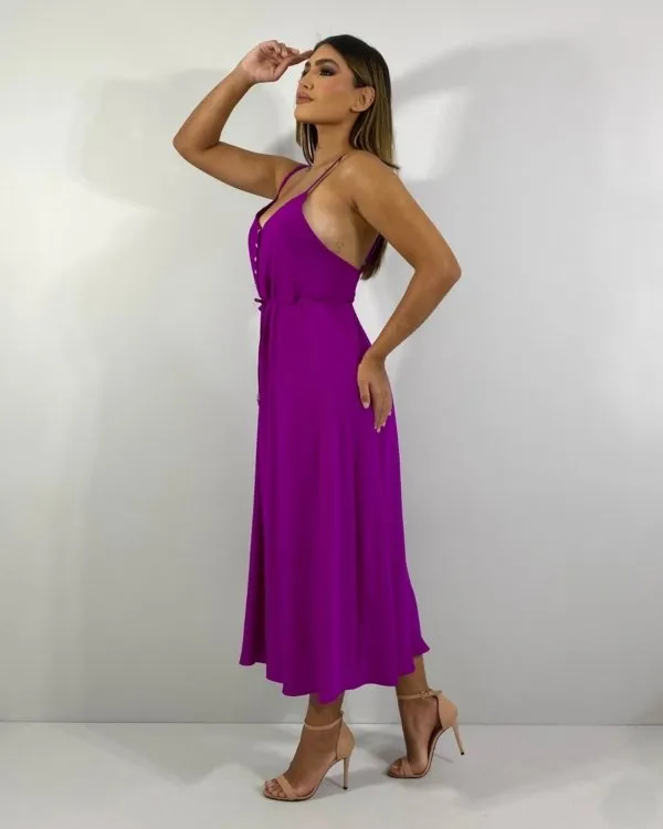 Vestido Felícia - Fúcsia
