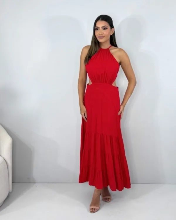 Vestido Estefane - Vermelho