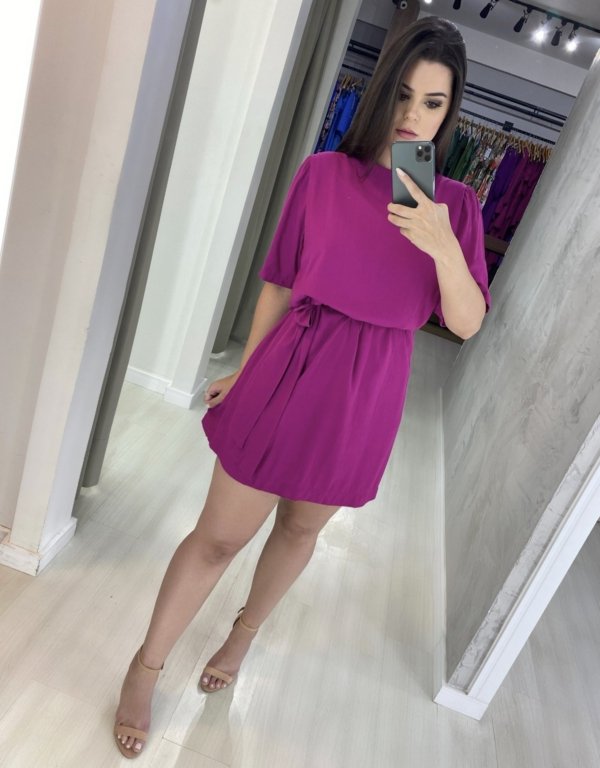 Vestido Elis - Fúcsia