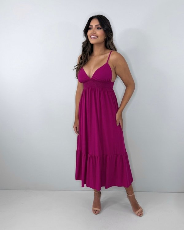 Vestido Beatriz - Cereja