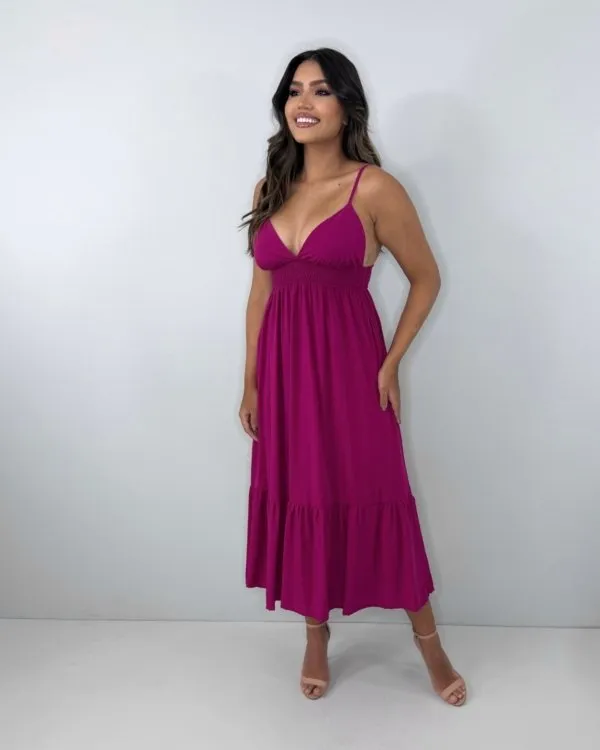 Vestido Beatriz - Cereja