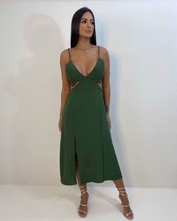 Vestido Kelly - Verde Militar