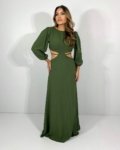 Vestido Giza – Verde Militar