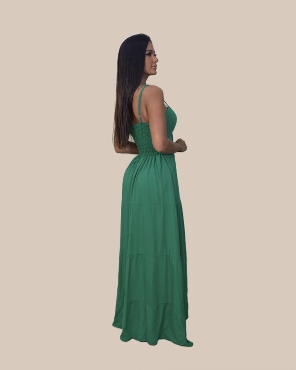 Vestido Camila - Verde Bandeira