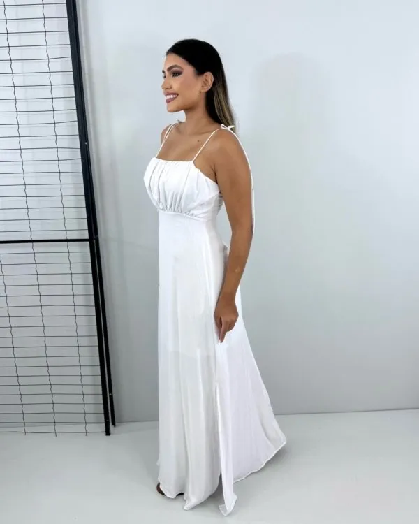 Vestido Drica Longo - Branco