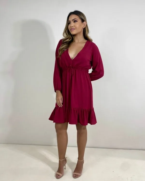 Vestido Lavínia - Marsala
