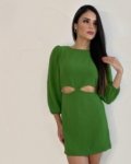 Vestido Tainara – Folhagem