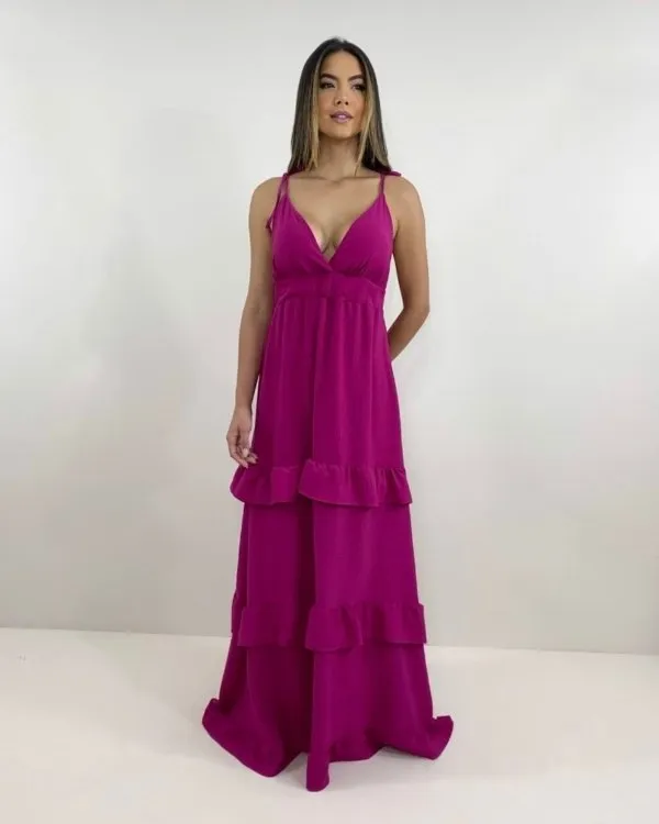 Vestido Elsa - Fúcsia