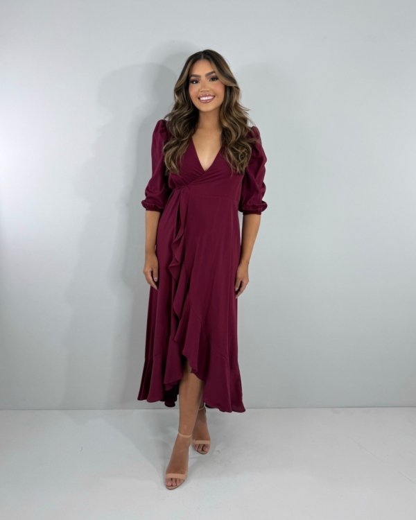 Vestido Berenice - Marsala