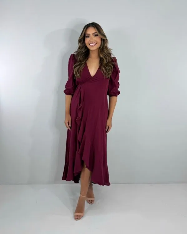 Vestido Berenice - Marsala