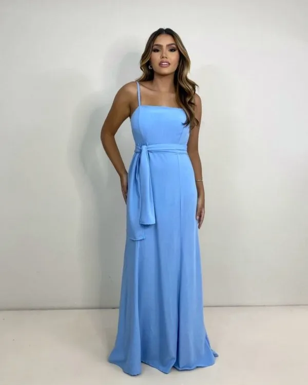 Vestido Lina - Azul Serenity
