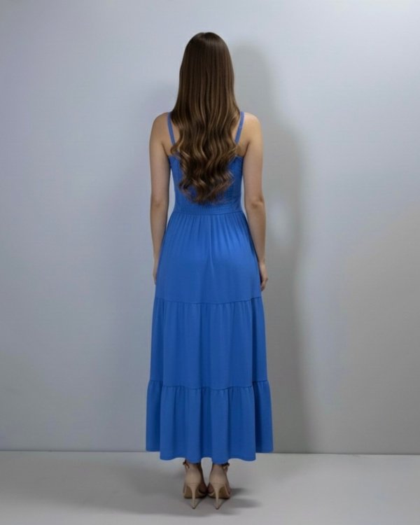 Vestido Jéssica Midi - Azul