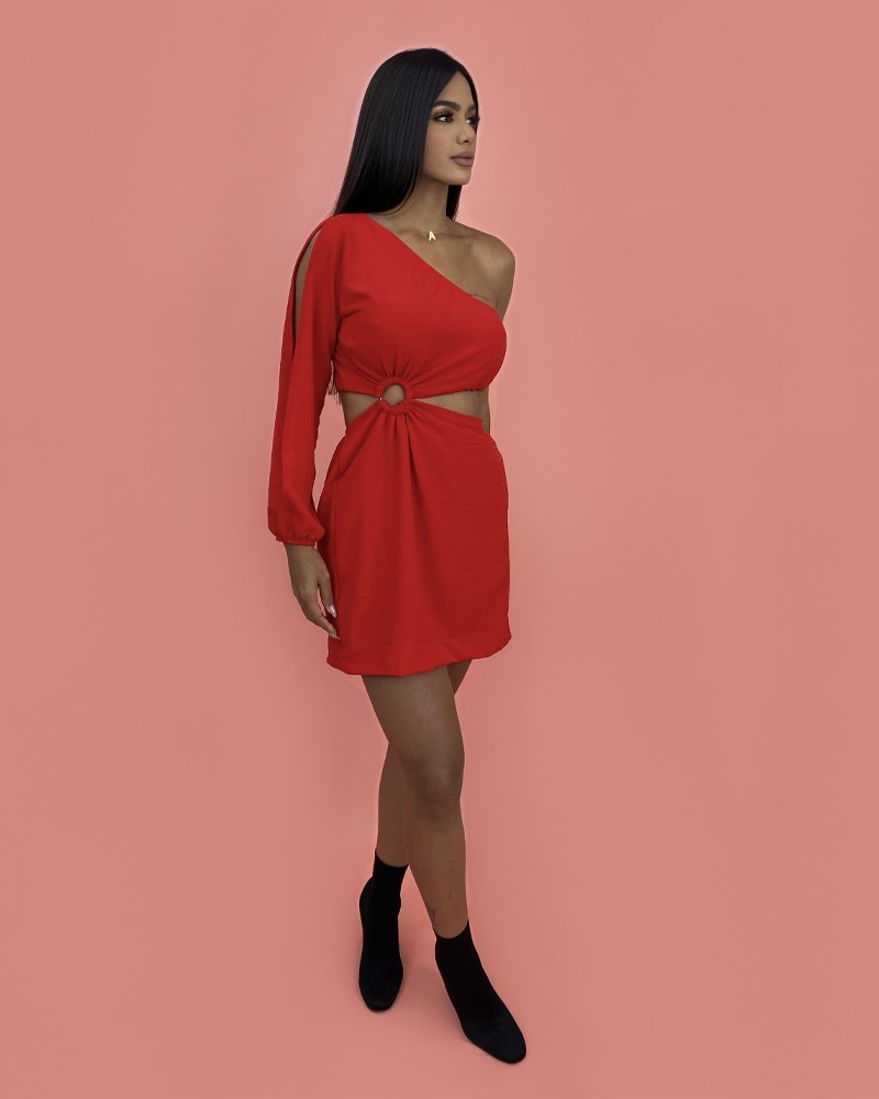 Vestido Rubi - Vermelho - Image 4