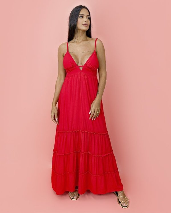 Vestido Raquel - Vermelho