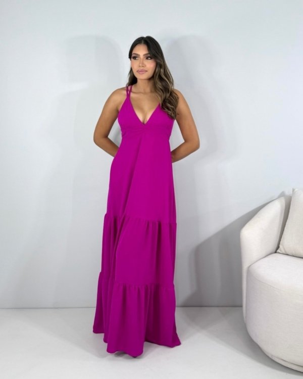 Vestido Noely - Fúcsia