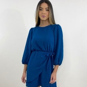 Vestido Ana Júlia - Azul Petróleo - Image 1