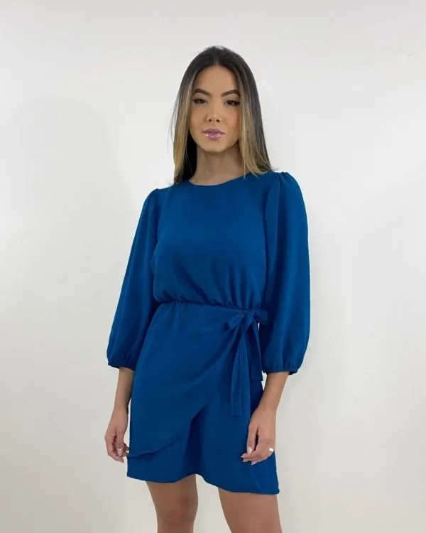 Vestido Ana Júlia - Azul Petróleo