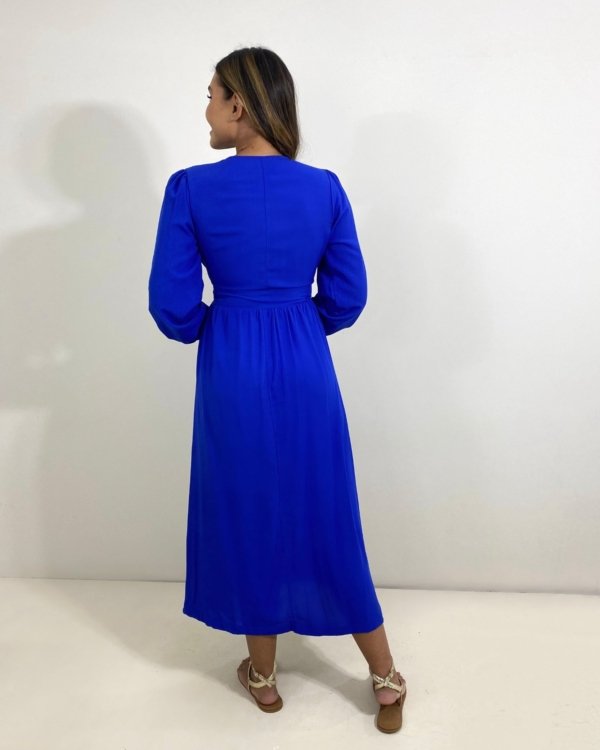 Vestido Clara - Azul Royal