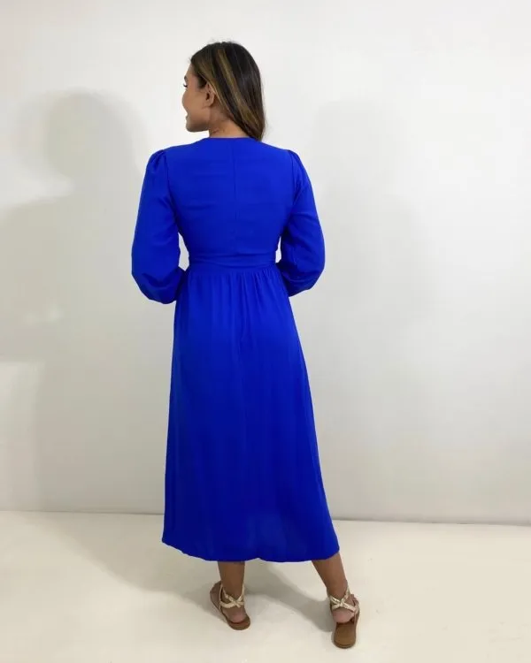 Vestido Clara - Azul Royal