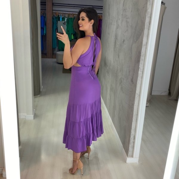 Vestido Estefane - Lilás