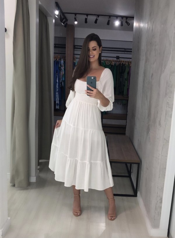 Vestido Juliana - Branco