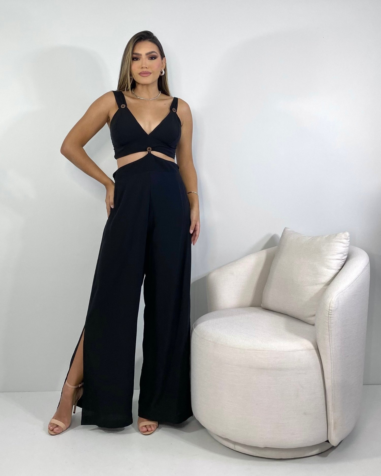 Macacão Maíra - Preto - Image 1