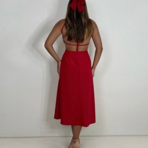 Vestido Patrícia - Vermelho - Image 3