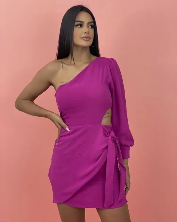 Vestido Amanda - Fúcsia
