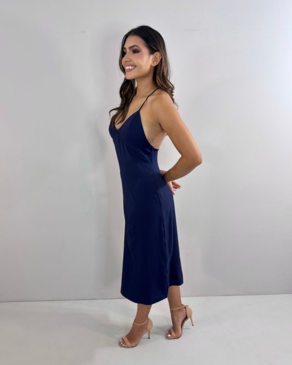 Vestido Ayra - Azul Marinho