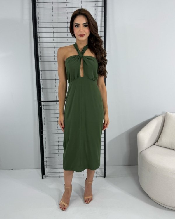 Vestido Sarah - Verde Militar
