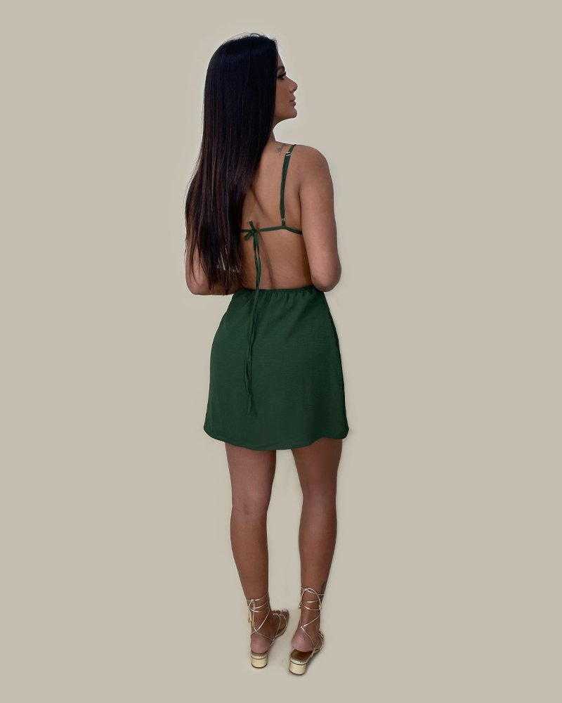 Vestido Cleo - Verde Militar - Image 3