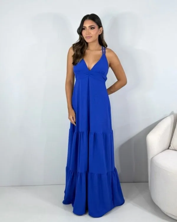 Vestido Noely - Azul Royal