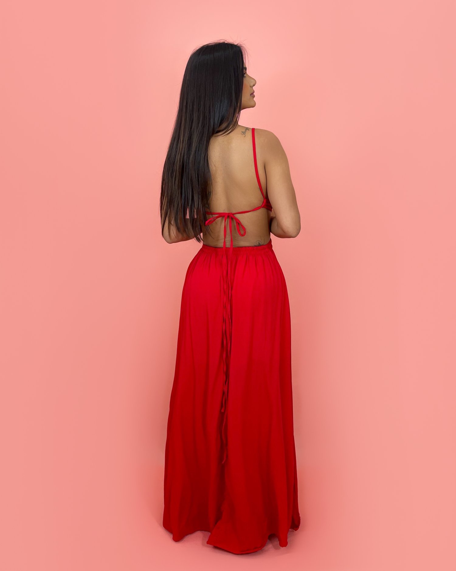 Vestido Flávia - Vermelho - Image 2