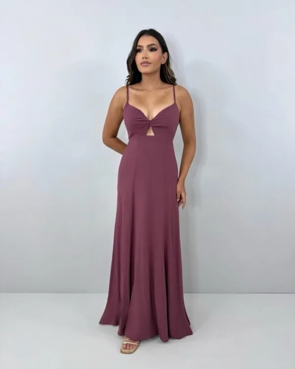 Vestido Eliana - Marrom