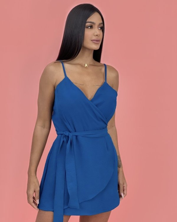 Macaquinho Paola - Azul Petróleo