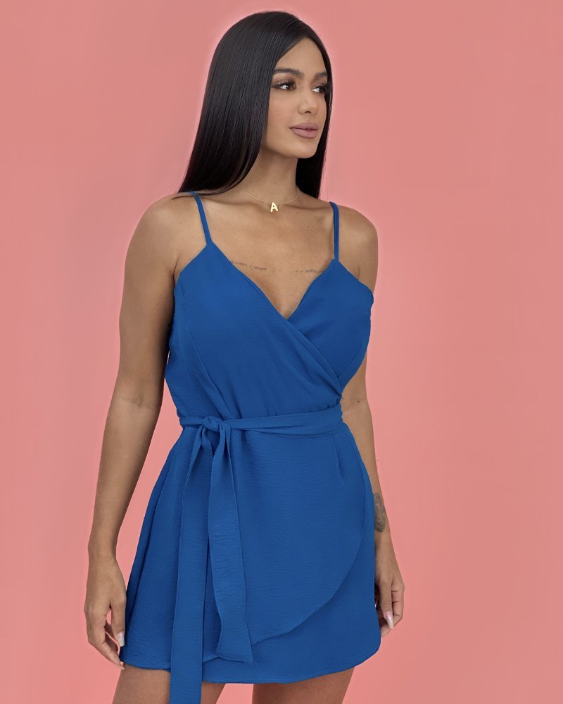 Macaquinho Paola - Azul Petróleo