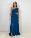 Vestido Karen – Azul Petróleo
